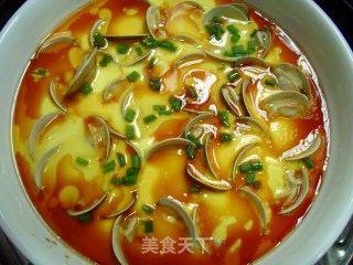 Steamed Egg with Clams recipe