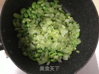 Stir-fried Edamame with Pickled Cauliflower recipe