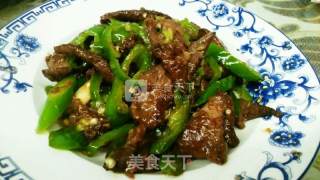 Stir-fried Pork Liver with Green Pepper recipe