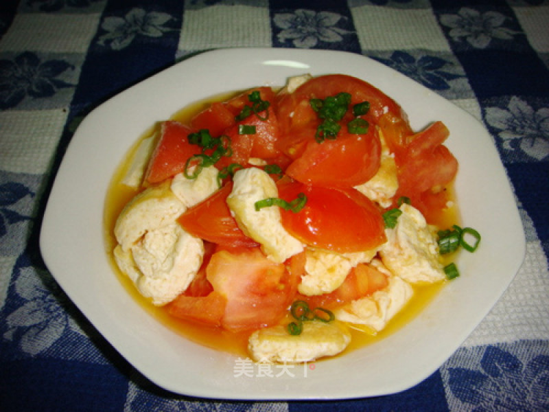 Stir-fried Tomatoes with Tofu recipe