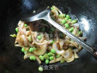 Fried Edamame with Onion recipe