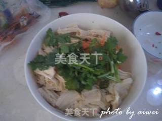 Yuba Mixed with Shredded Chicken recipe