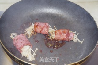 Take Home Teppanyaki. . . Bacon Enoki Mushroom Roll recipe