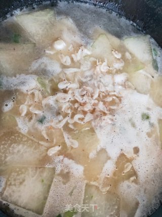 Winter Melon Shrimp Sea Rice Soup recipe