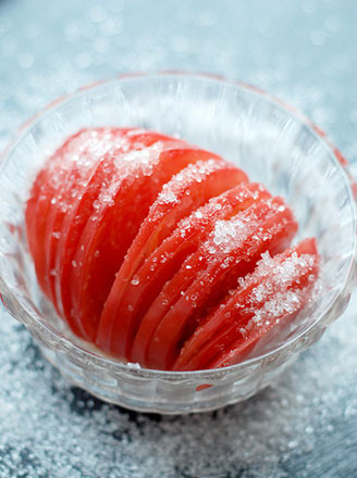 Sugar Pickled Tomatoes