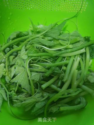 Stir-fried Melon Seedlings with Garlic recipe