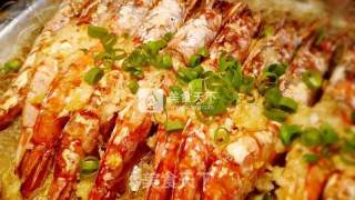 Grilled Shrimp with Garlic Vermicelli recipe