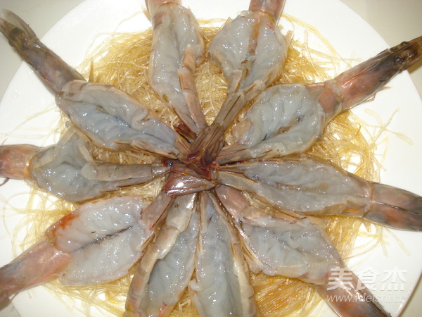 Steamed Prawns with Garlic Vermicelli recipe