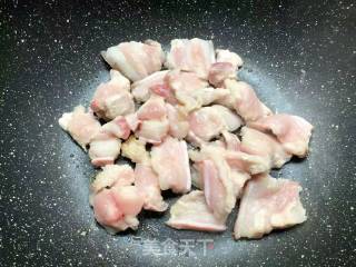 Stir-fried Mustard with Pork Belly recipe