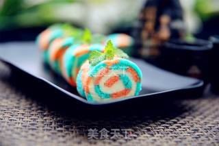 #新良第一节烤大赛#rainbow Cake Roll recipe
