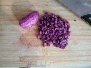 Bean Fragrant Purple Sweet Potato Fragrant Glutinous Rice Paste---bakery's Breakfast (1) recipe