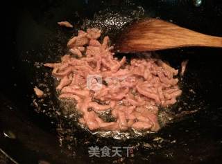 Stir-fried Shredded Pork with Water Spinach recipe