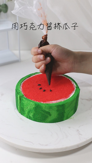 Creative Summer Watermelon Cake, Beautiful and Delicious~ recipe