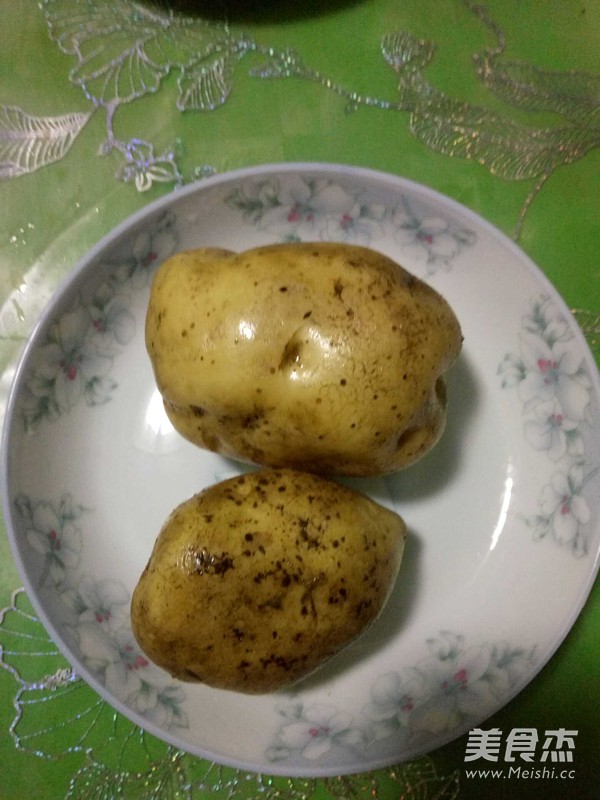 Stewed Potatoes with Chicken Spit recipe