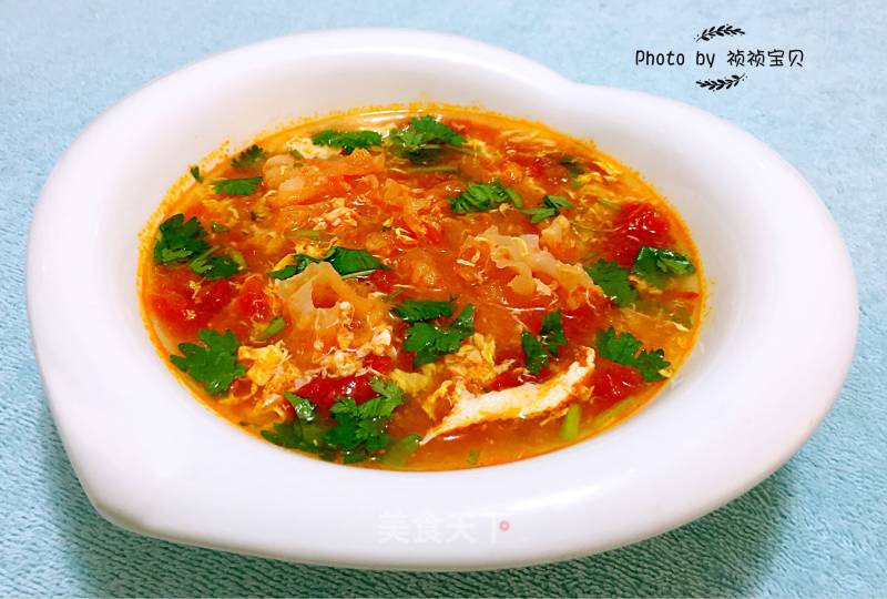 Tomato Egg Flower Tremella Soup recipe
