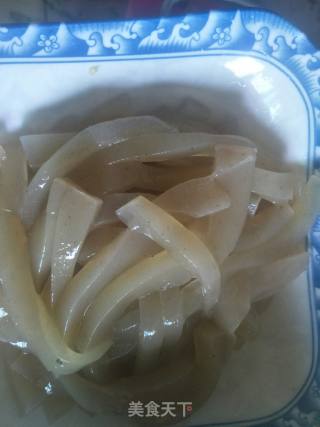 Fried Konjac Shreds with Pickled Cabbage recipe