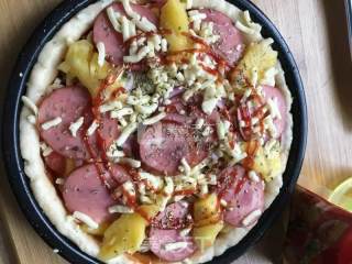 Pineapple Ham Pizza recipe