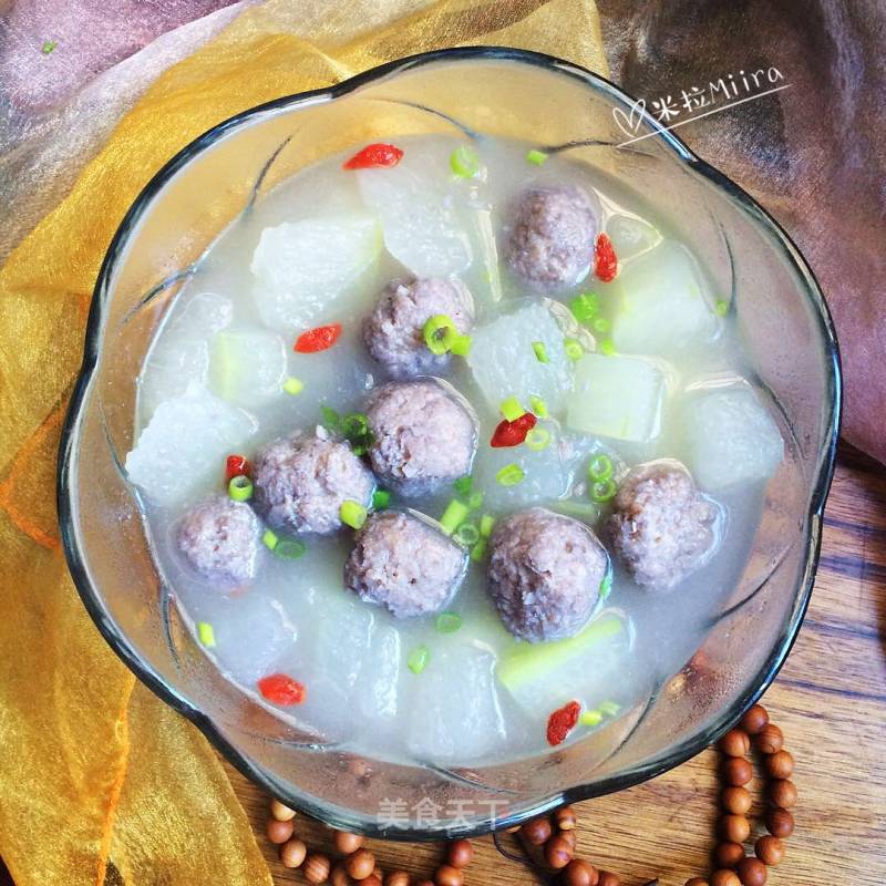 Winter Melon Meatball Soup recipe