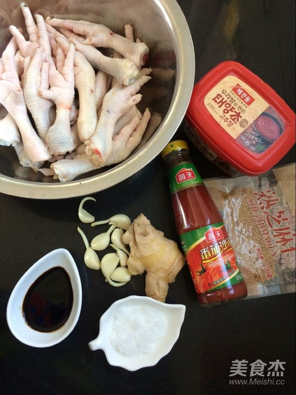 Korean Spicy Chicken Feet recipe