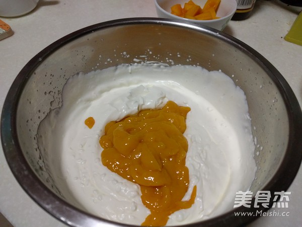 【mango Flowing Heart Mousse Cake】 recipe