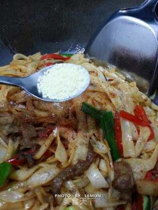 Cool Lamb Fried Noodle recipe