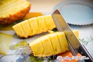 Juicer Recipe-pineapple, Melon, Tangerine Peel Drink recipe
