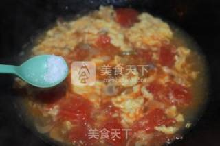 Mustard Tomato Egg Soup recipe