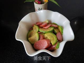 Zucchini Fried Sausage recipe