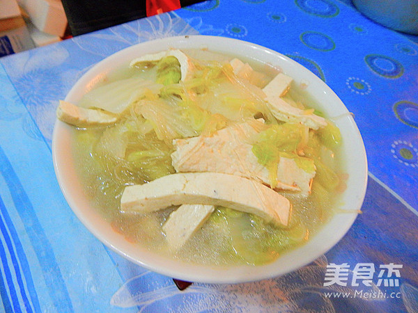 Braised Tofu with Cabbage Vermicelli recipe