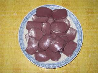 Fried Purple Sweet Potato Rice Cake with Meat recipe