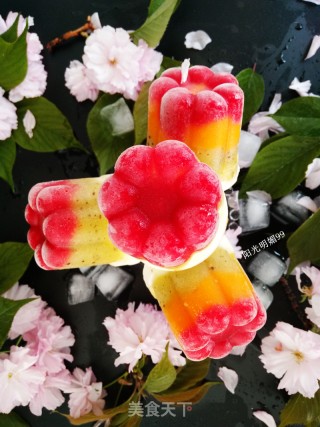 # Fourth Baking Contest and is Love to Eat Festival# Three-color Fruit Popsicles recipe