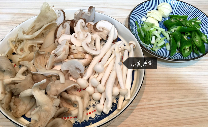 Stir-fried Mushrooms with Light Meals recipe