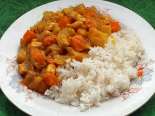 Rice with Curry and Seasonal Vegetables recipe