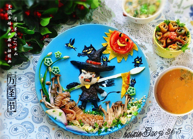 Halloween Dinner Plate Painting recipe