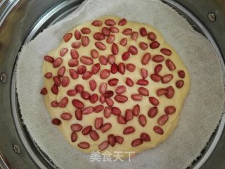 Jujube, Peanut and Corn Meal Rice Cake recipe