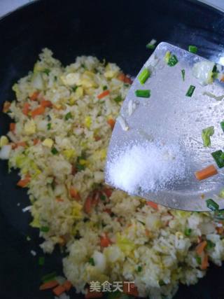 Fried Rice with Mixed Vegetables and Eggs recipe