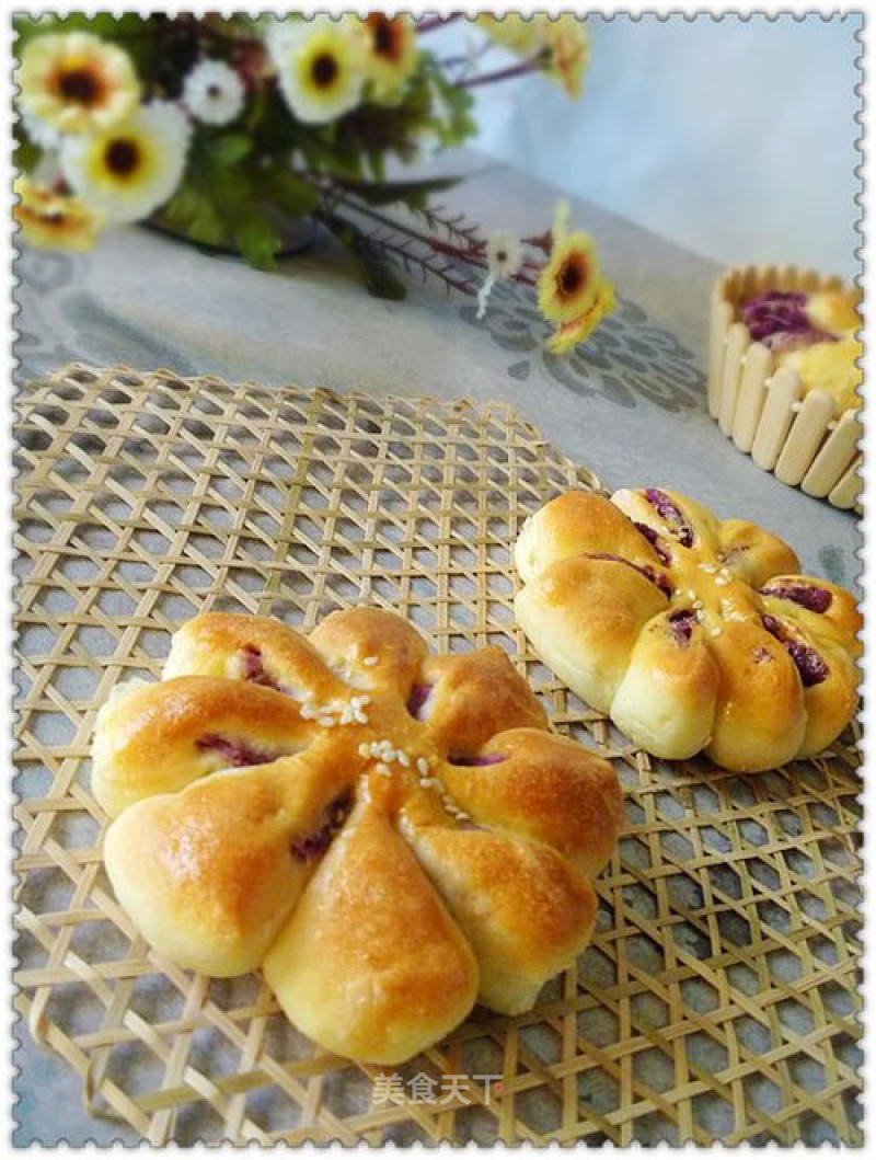 [yiru Baking] Purple Sweet Potato Temptation-purple Sweet Potato Bread recipe