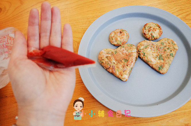 Supplementary Meat Floss Green Vegetable Cakes Over 10 Months Old recipe