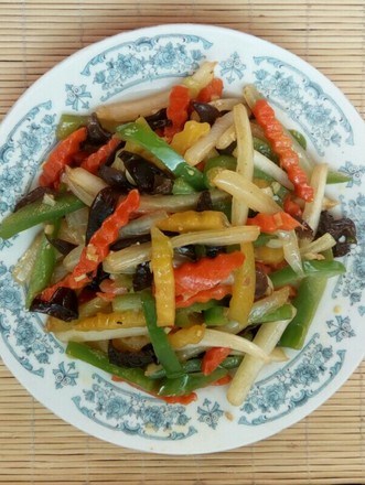 Vegetarian Fried Carrot and Cabbage in Oyster Sauce