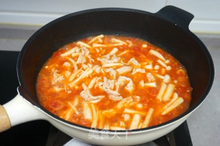 Tomato and Mushroom Meat Soup recipe