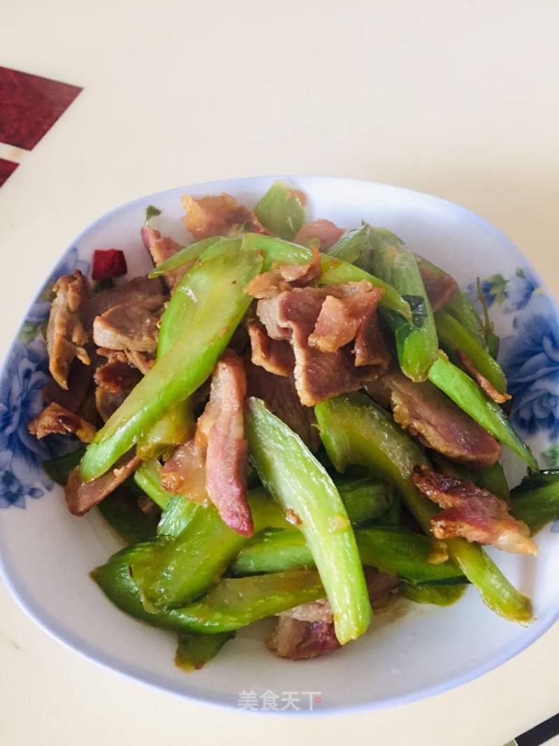 Bacon Stir-fried Vegetable Stem recipe