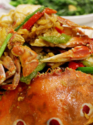 Spicy Fried King Crab recipe