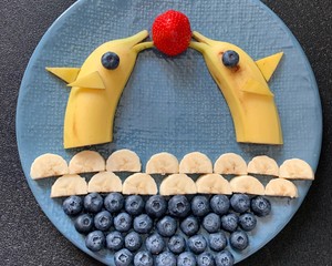 Fruit Platter Creative Dolphin Banana Fruit Cut recipe