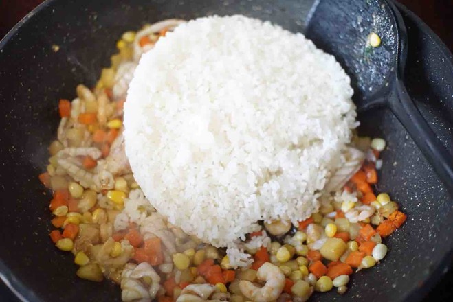 Shacha Seafood Fried Rice recipe