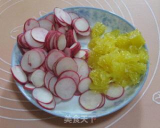 Orange and Cherry Radish recipe