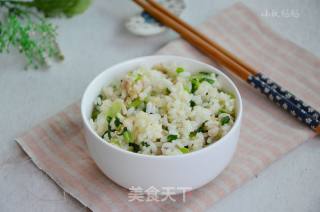 Fried Rice with Vegetables and Bacon recipe