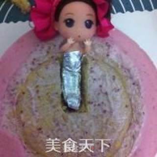 Raspberry Mousse Cake (bath Doll Version) recipe