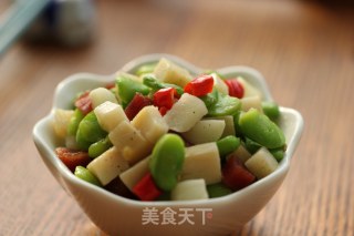 Bacon and Broad Bean Bamboo Shoots recipe