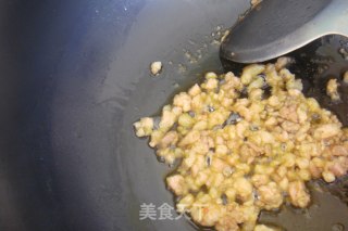 My Daughter's Favorite-fried Pumpkin with Minced Meat recipe