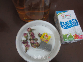 Homemade Rose Milk Tea recipe